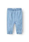 Name It Baby Girl Rose Shaped Jeans, Medium Blue Denim