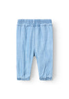 Name It Baby Girl Rose Shaped Jeans, Medium Blue Denim