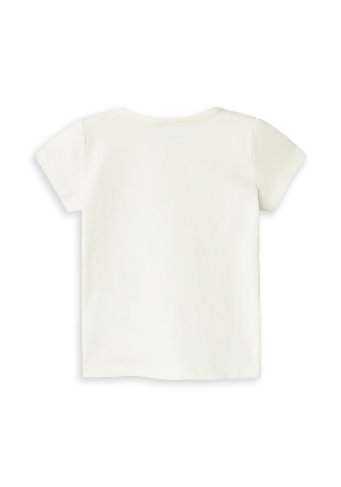 Name It Baby Girl Hyria Short Sleeve Top, Jet Stream
