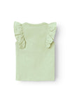 Name It Baby Girl Hubbi Capsl Top, Silt Green