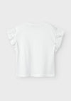 Name It Kid Girl Jaline Short Sleeve Top, Lucent White