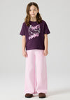 Name It Kid Girl Benna That’s Bananas Short Sleeve Tee, Wine