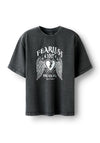 Name It Kid Girl Janta Metallic Print Short Sleeve Tee, Black