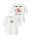 Name It Kid Girl Joliza Short Sleeve Tee, White