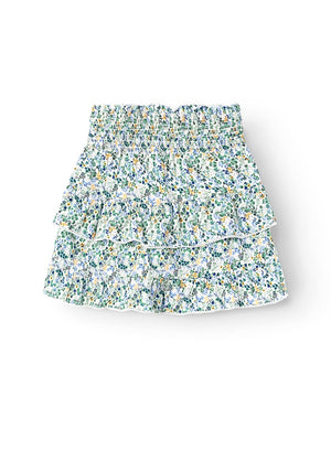 Name It Kid Girl Huliane Floral Skirt, Oatmeal