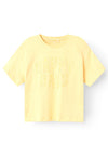 Name It Kid Girl Halaura Short Sleeve Tee, Impaia Yellow