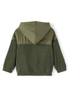Name It Mini Boy Orm Fleece Anorak, Oil Green