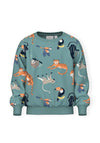 Name It Mini Boy Ditmar Print Sweater, Mineral Blue