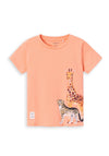 Name It Mini Boy Jaso Short Sleeve Tee, Papaya Punch