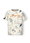 Name It Mini Boy Dennis Explore Short Sleeve Tee, Jet Stream