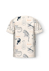 Name It Mini Boy Dennis Explore Short Sleeve Tee, Jet Stream
