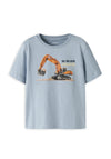 Name It Mini Boy Voto Digger Short Sleeve Tee, Blue