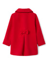 Name It Mini Girl Merry Scallop Coat, Chili Pepper