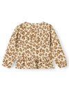 Name It Mini Girl Soleo Animal Print Cardigan, Summer Sand