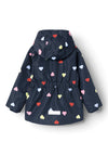 Name It Mini Girl Maxi Heart Jacket, Dark Sapphire