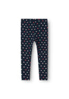 Name It Mini Girl Vipia Heart Print Legging, Dark Sapphire
