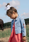 Name It Mini Girl Conny Denim Jacket, Light Blue Denim