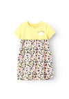 Name It Mini Girl Daffodil Short Sleeve Dress, Jet Stream
