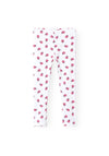 Name It Mini Girl Vivian Ladybug Legging, Bright White