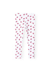 Name It Mini Girl Vivian Ladybug Legging, Bright White