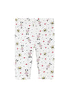 Name It Baby Girl Vivian Capri Flamingo Legging, Bright White