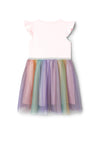 Name It Mini Girl Happi Short Sleeve Tutu Dress, Parfait Pink