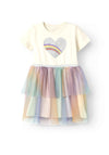 Name It Mini Girl Happi Short Sleeve Tutu Dress, Jet Stream