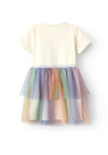 Name It Mini Girl Happi Short Sleeve Tutu Dress, Jet Stream