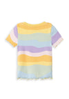 Name It Mini Girl Hermina Short Sleeve Striped Tee, Impala