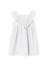 Name It Mini Girl Hanadya Capsl Dress, Bright White