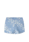 Name It Mini Girl Vigga Floral Short, Blue