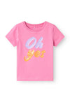 Name It Mini Girl Hanne Short Sleeve Tee, Wild Orchid