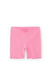 Name It Mini Girl Hara Ribbed Biker Short, Wild Orchid