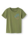 Name It Mini Boy Hakan Short Sleeve Tee, Oil Green