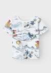 Name It Mini Boy Halus Short Sleeve Tee, Bright White