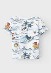 Name It Mini Boy Halus Short Sleeve Tee, Bright White