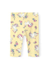 Name It Mini Girl Vivian Capri Unicorn Legging, Double Cream