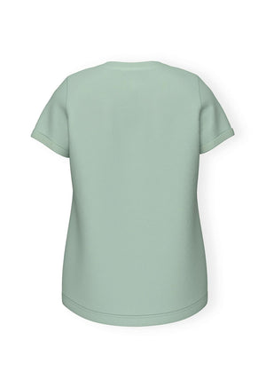 Name It Mini Girl Vix Short Sleeve Tee, Silt Green