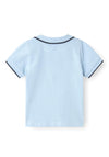 Name It Mini Boy Hakan Short Sleeve Polo, Chambray Blue