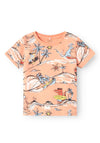 Name It Mini Boy Halus Short Sleeve Tee, Papaya Punch