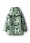 Name It Mini Boy Max Tractor Long Sleeve Jacket, Green