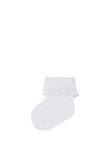 Name It Baby Girl Agna Frill Sock, Bright White