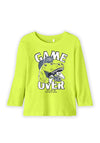 Name It Mini Boy Vagno Long Sleeve Dino Top, Evening Primrose