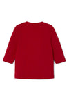 Name It Baby Girl Christmas Long Sleeve Top, Jester Red