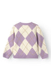 Name It Mini Girl Sininna Knit Cardigan, Lavendar Mist