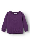 Name It Mini Girl Sandie Sweatshirt, Plum Purple