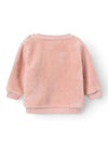 Name It Baby Girl Nasine Long Sleeve Teddy Sweater, Rose Smoke