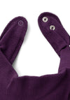 Name It Baby Girl Yvette Rib Scarf Bib, Plum Purple