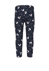 Name It Mini Girl Davina Swan Print Legging, Dark Sapphire