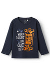 Name It Mini Boy Vagno Long Sleeve Top, Dark Sapphire